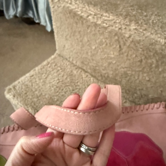 Coach Pink and Green Floral Satchel and Clutch - Picture 14 of 16